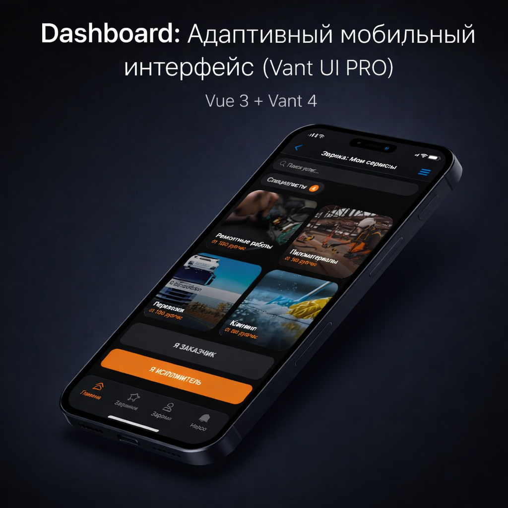 Интерфейс мобильного приложения на iPhone Dashboard Адаптивный м