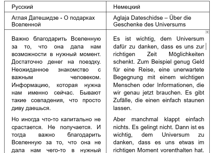 перевод с русского на немецкий