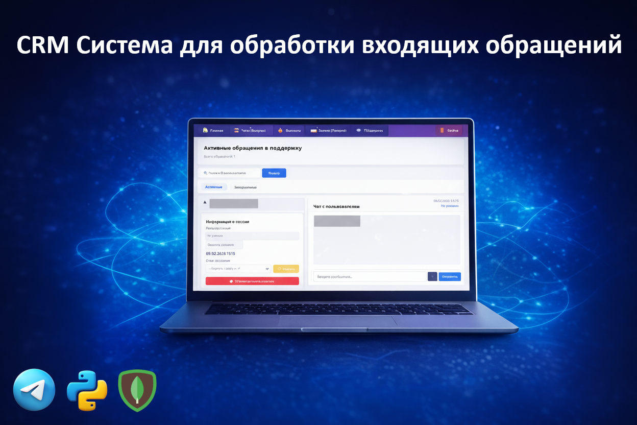 Мини CRM для обработки входящих обращений и выплат
