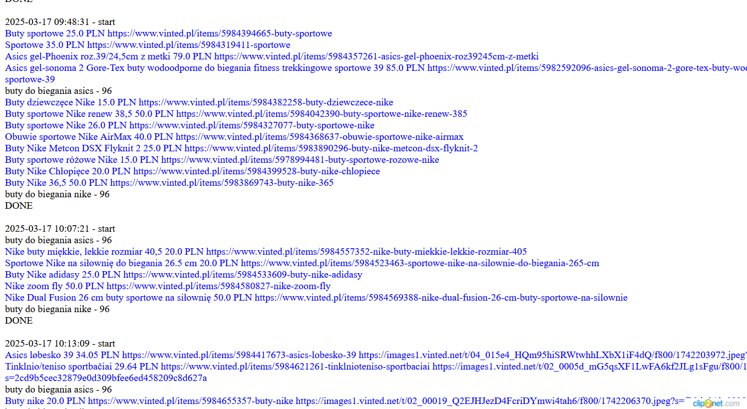 PHP-������ ��� ����������� ���������� ������������� � ����� ���������� (Vinted, OLX, Avito)