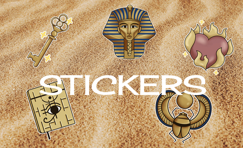 Египетские смайлик для телеграма