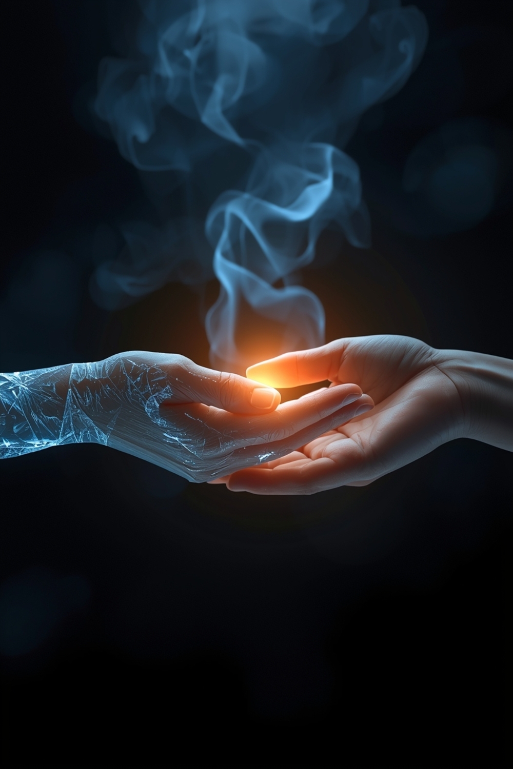 lucid-origin_Transparent_hands_of_teacher_and_student_meeting_en