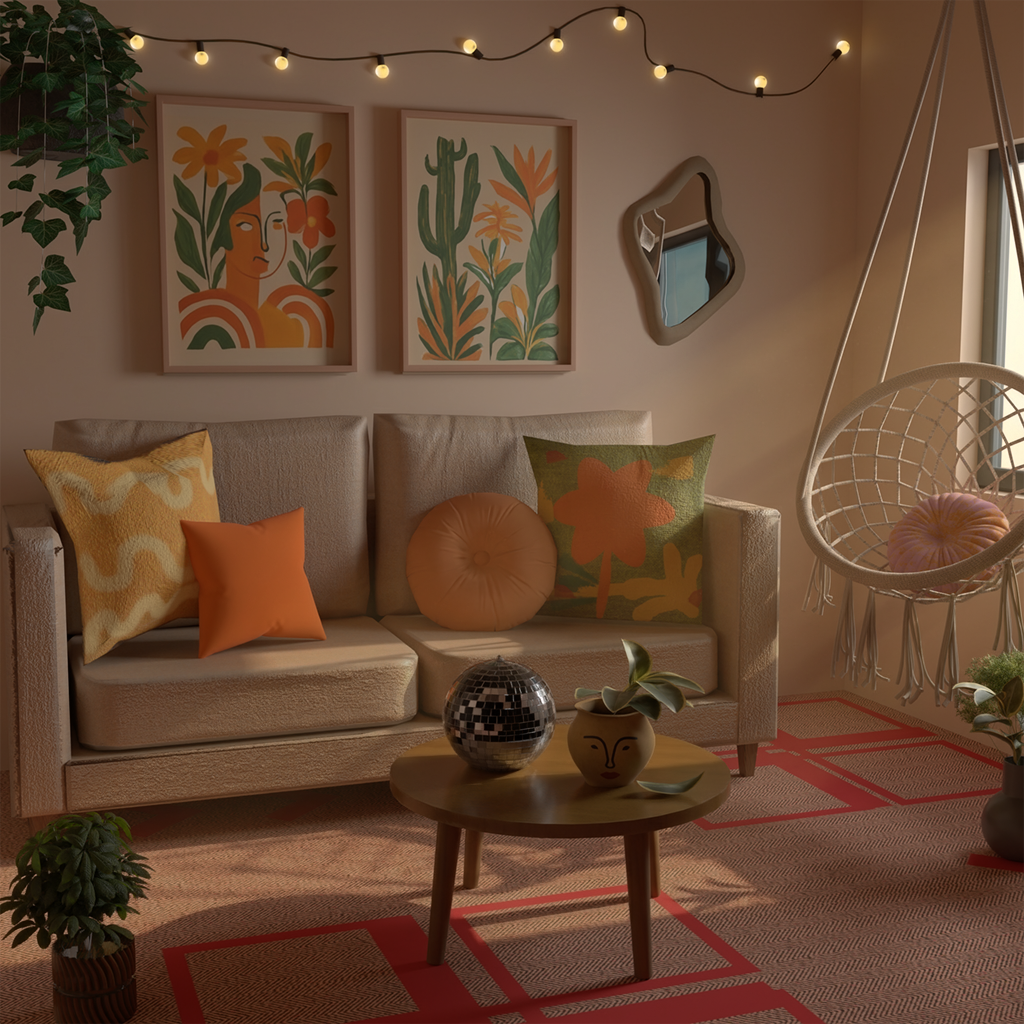 интерьерная визуализация гостиной