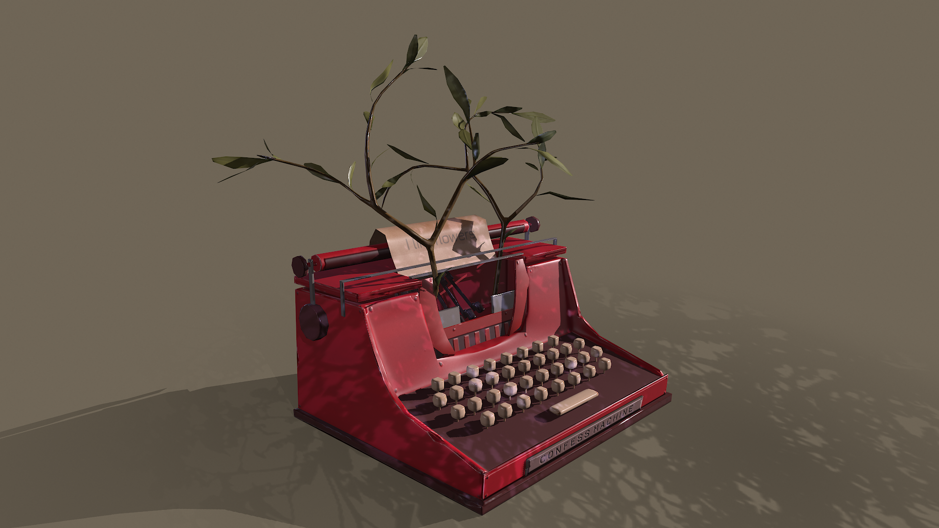 модель печатной машинки