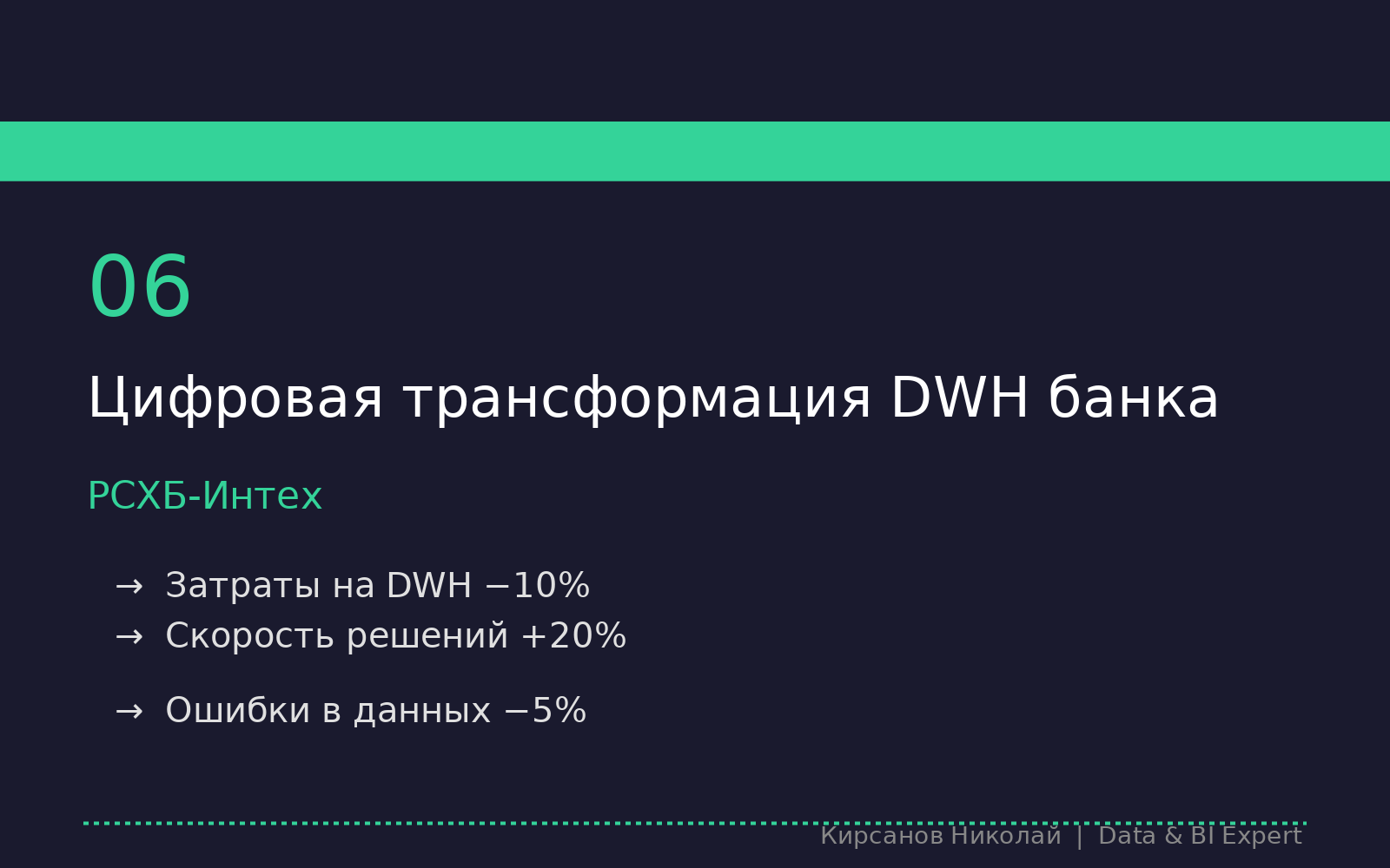 Реинжиниринг DWH и оптимизация ETL/ELT-процессов для одного из крупнейших банков России. Внедрение Data Quality.