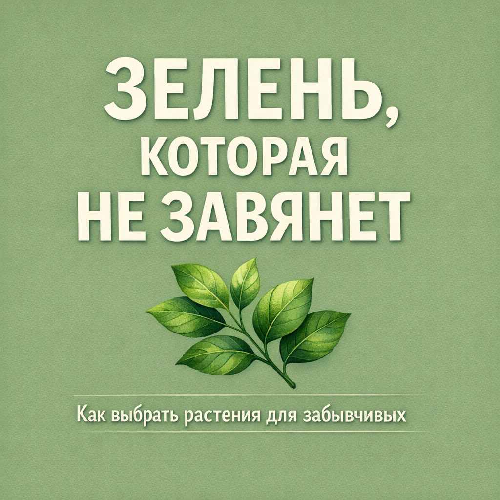 Статья для блога на тему "Как выбрать комнатное растение для ленивых"