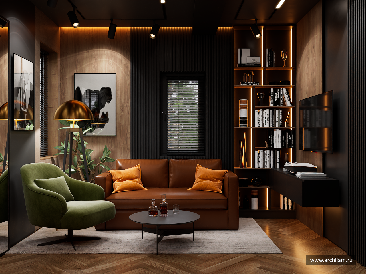 Кабинет индивидуального жилого дома в Вологде