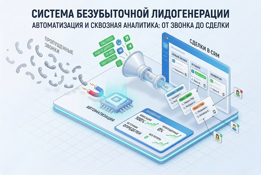Настроил телефонию под продажи: все звонки фиксируются и привязаны к источнику