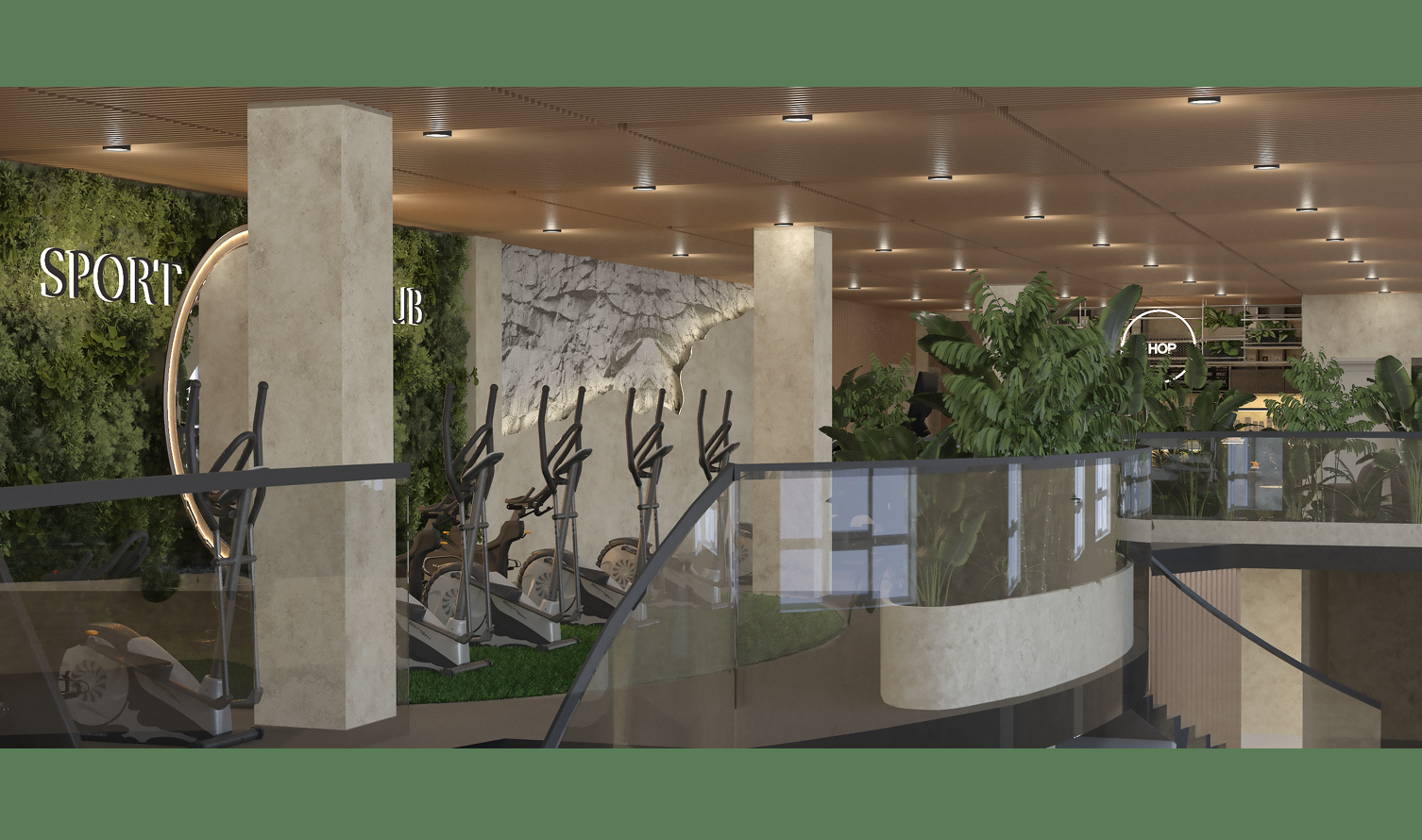 Дизайн проект фитнес-центра