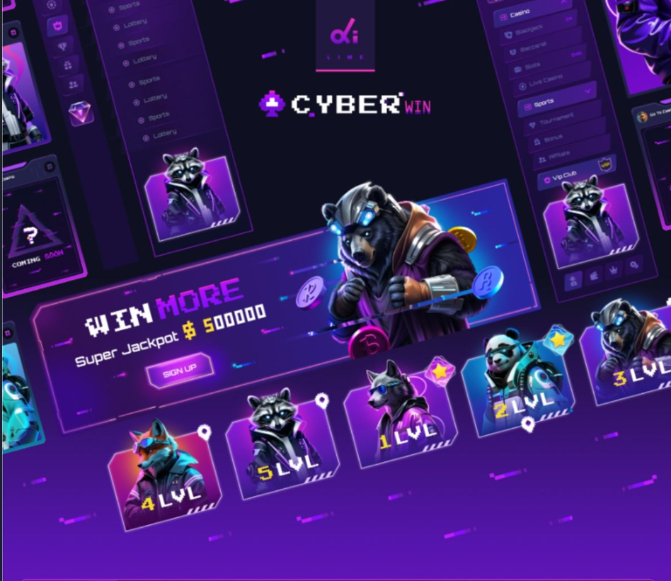 Разработка дизайна сайта для киберклуба