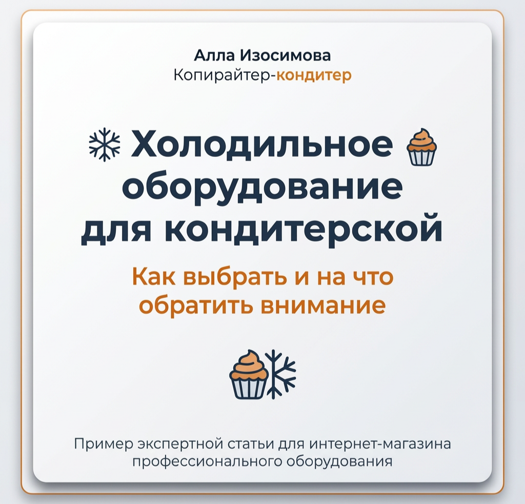 Какое холодильное оборудование необходимо для кондитерского производства