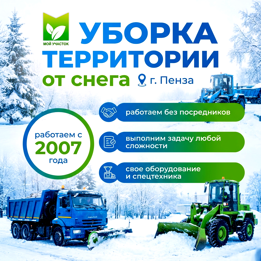 Инфографика "Уборка территории от снега"
