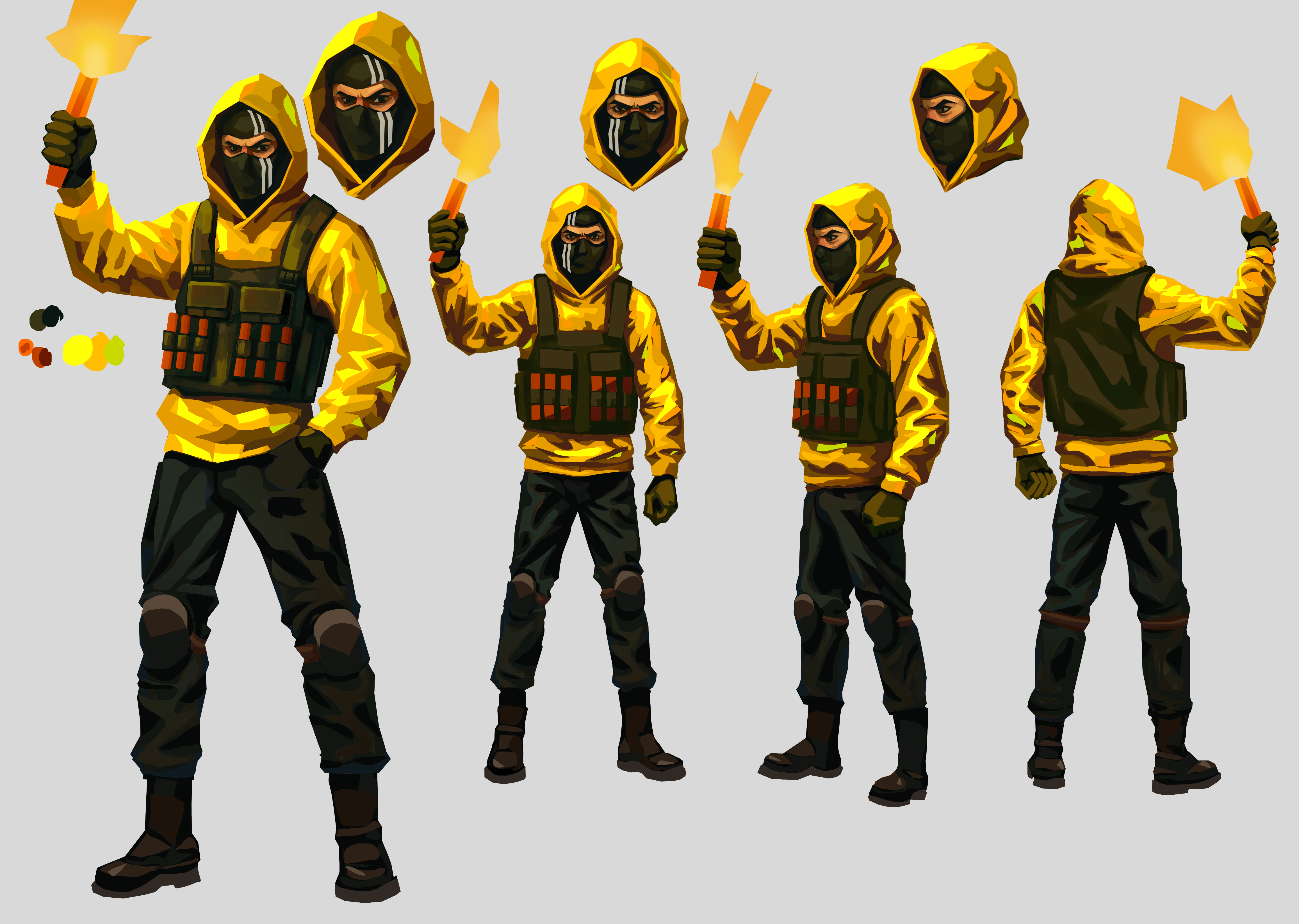 Игровые персонажи для визуальной новеллы