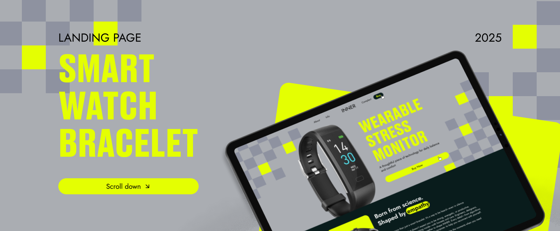 Лендинг для смарт часов