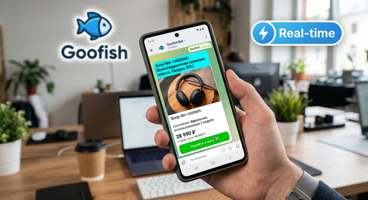 Goofish Alert Bot: Telegram-������ ����� ������� � www.goofish.com � �������� �������