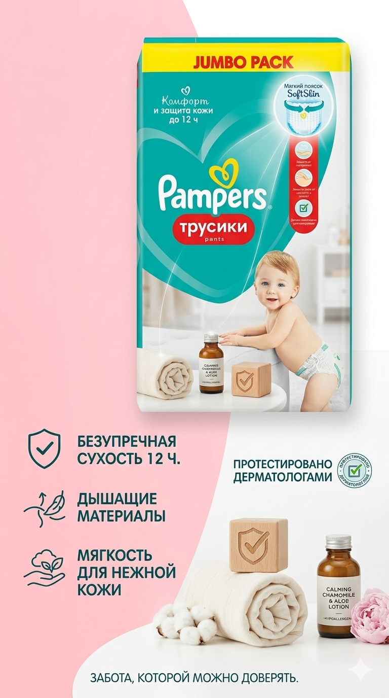 Карточка товара для подгузников