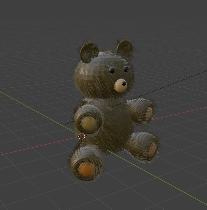 разработка 3D модели плюшевого медведя ля заказчика