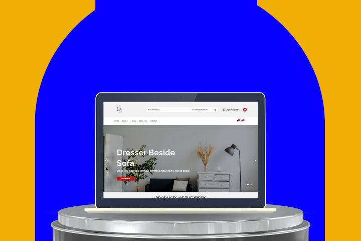 Сайт интернет-магазин интерьера на WooCommerce