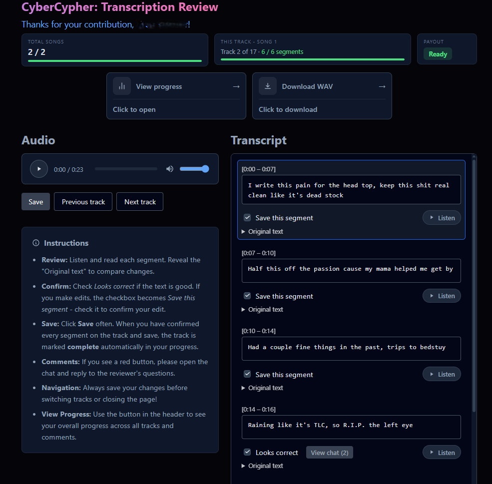 CyberCypher - AI-платформа для аудио-аннотации и review