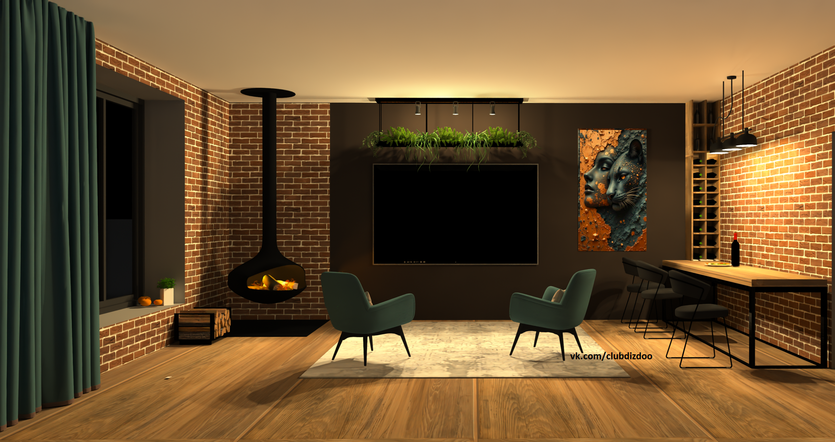 Дизайн проект гостевой комнаты