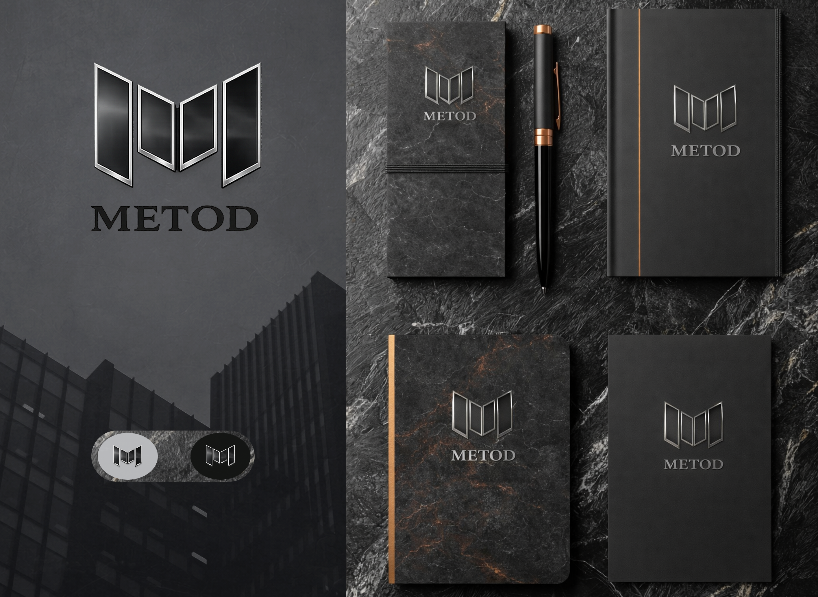 Разработка дизайн фирменного стиля для Metod