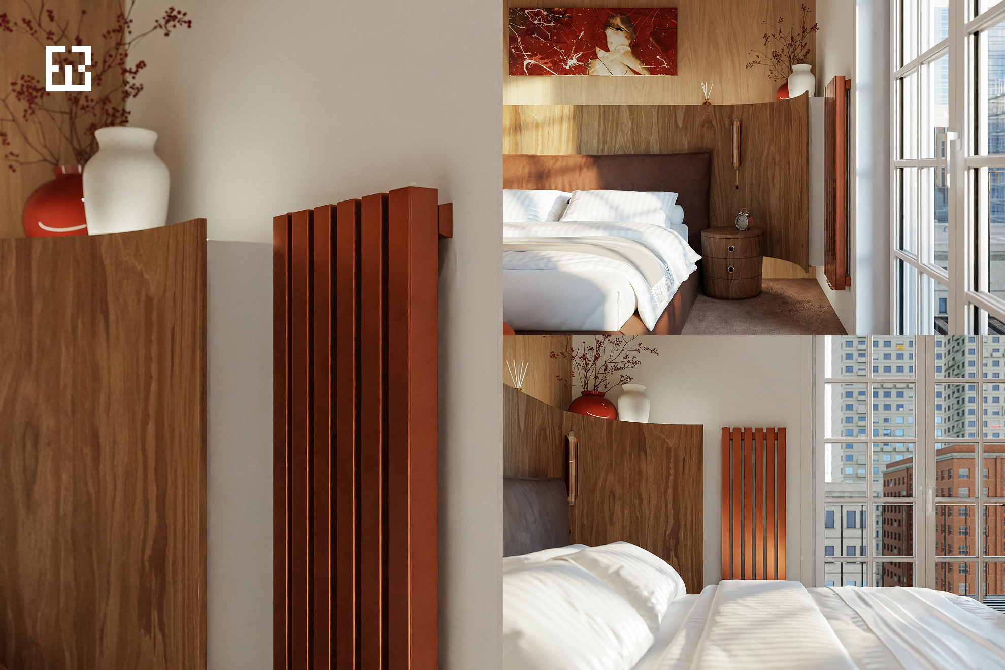 Art Heat - Радиаторы Velar в интерьере спальни - 3.jpg