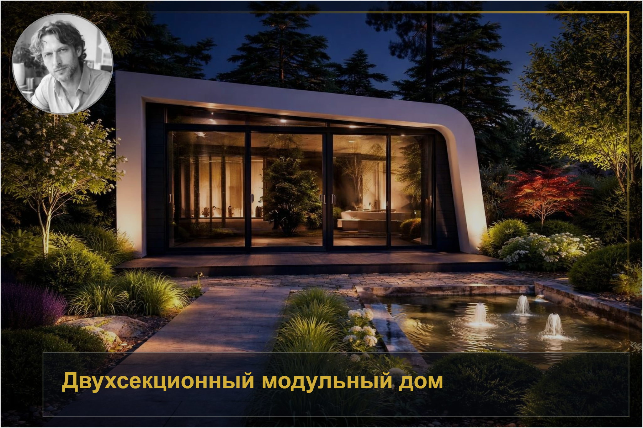 Двухсекционный модульный дом