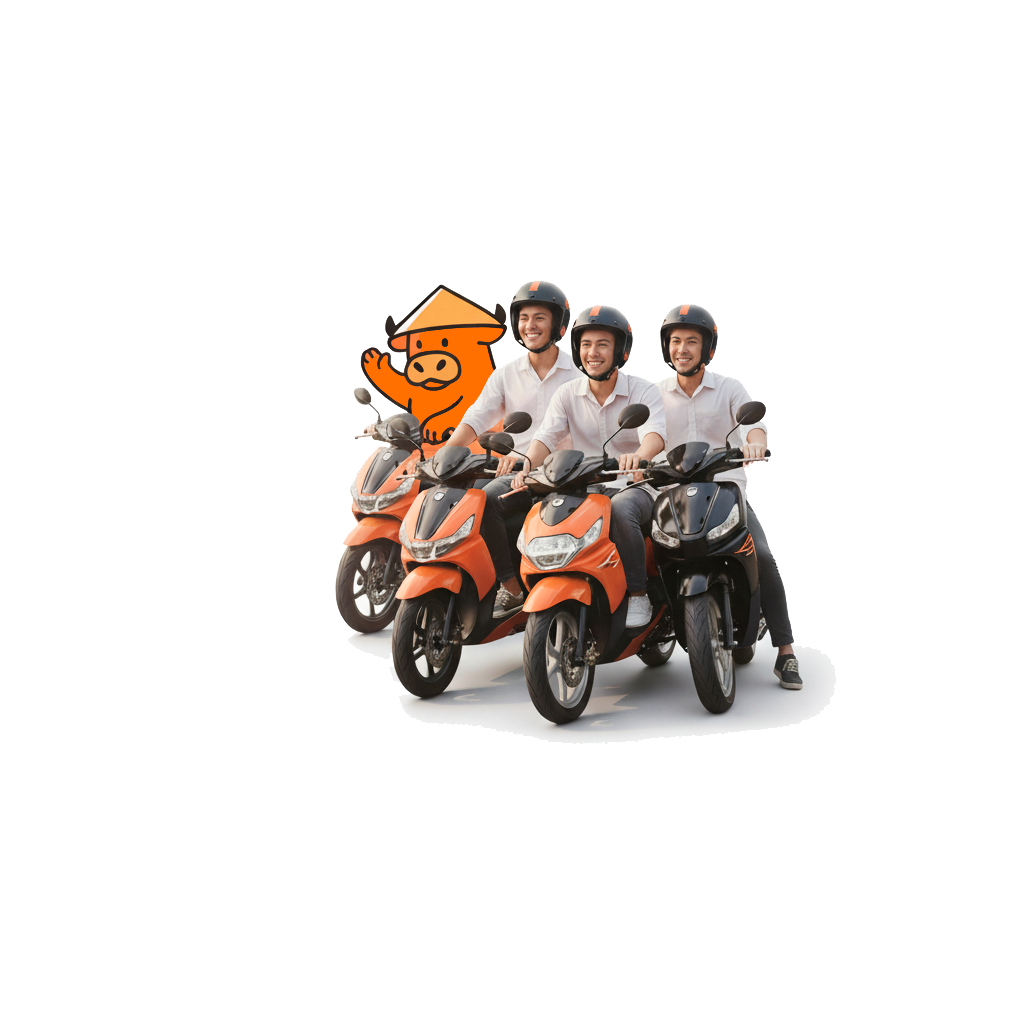 Баннер для службы доставки Vietmoto