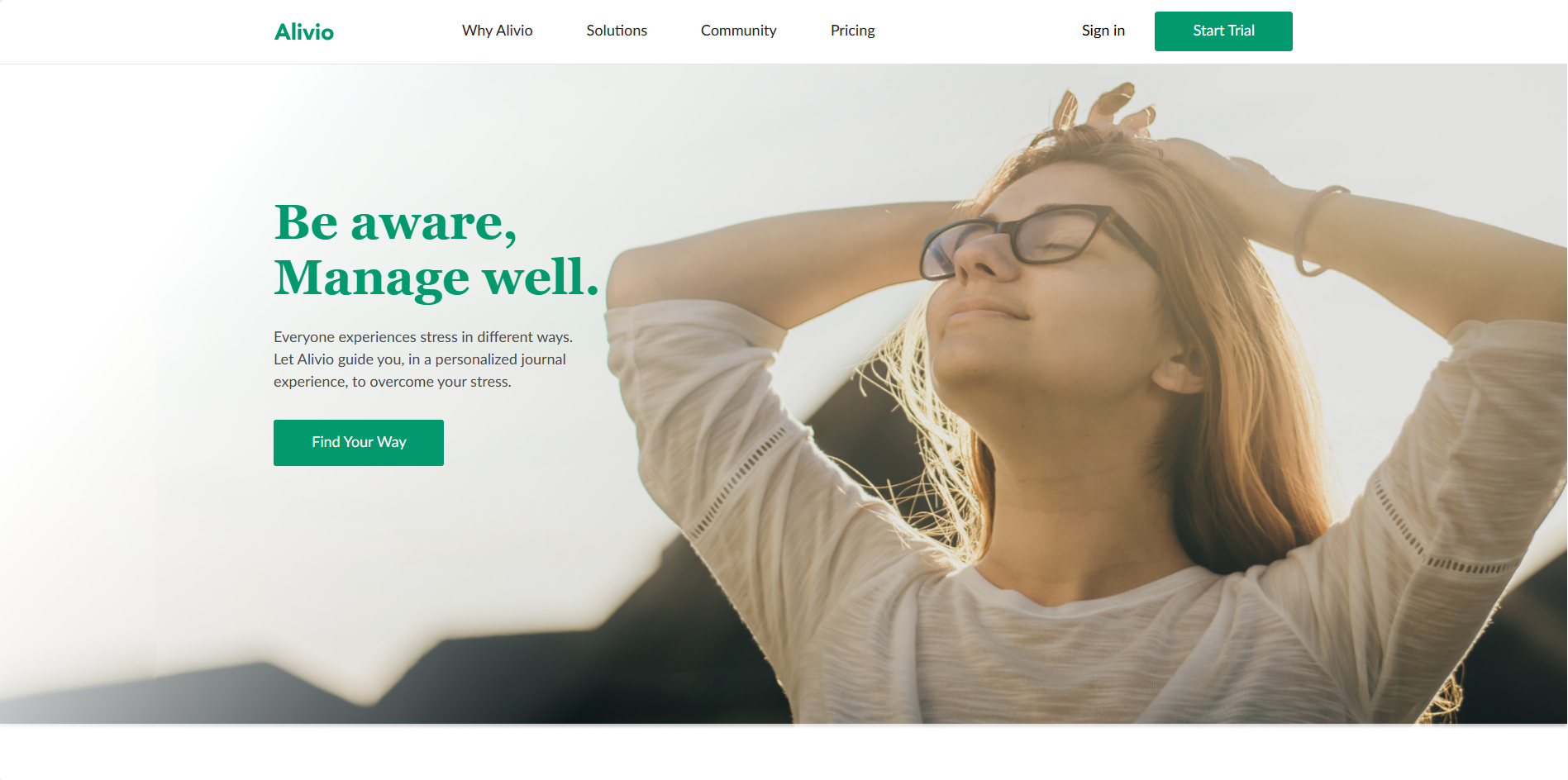 Адаптивный Landing Page Кейс: Alivio