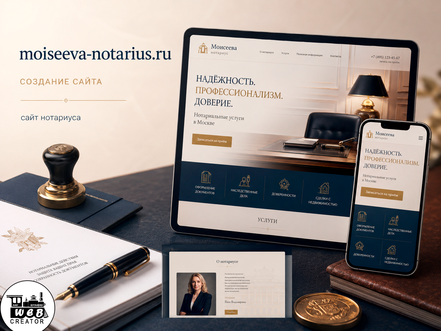 Сайт нотариуса Моисеевой