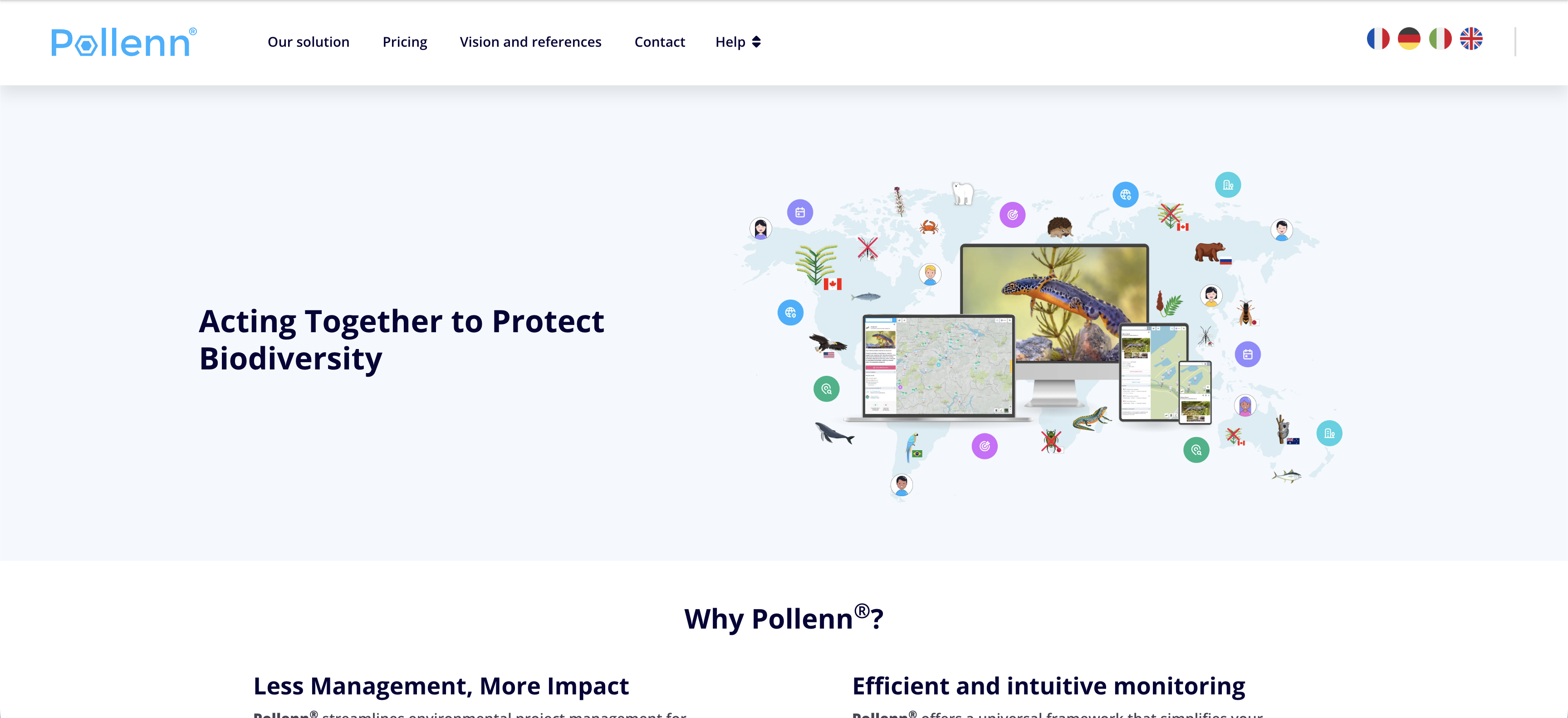 Pollenn - SaaS платформа с расширенным поиском на базе Elasticsearch