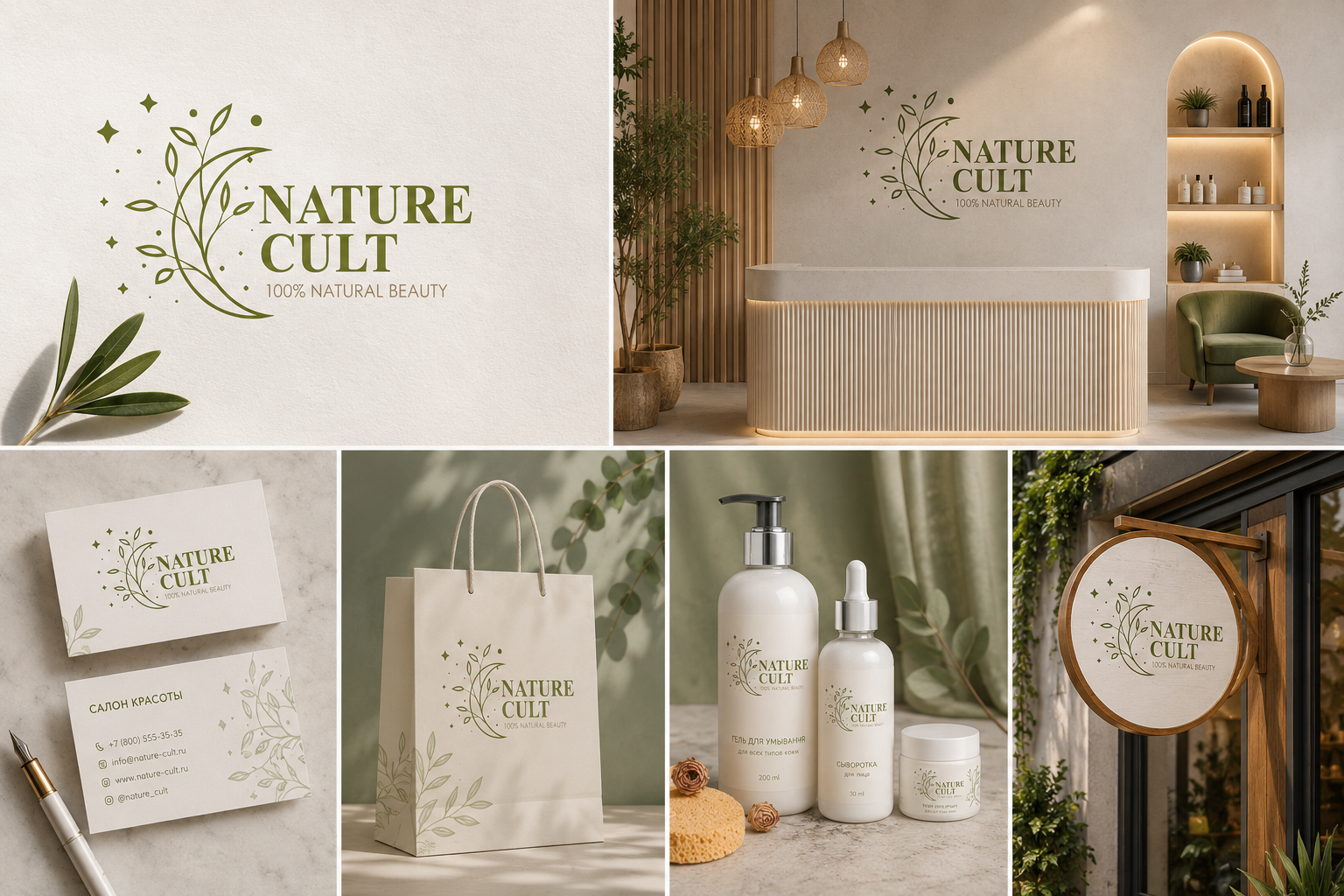 Nature Cult — бренд салона красоты, вдохновлённый природной эстетикой, гармонией и естественным уходом