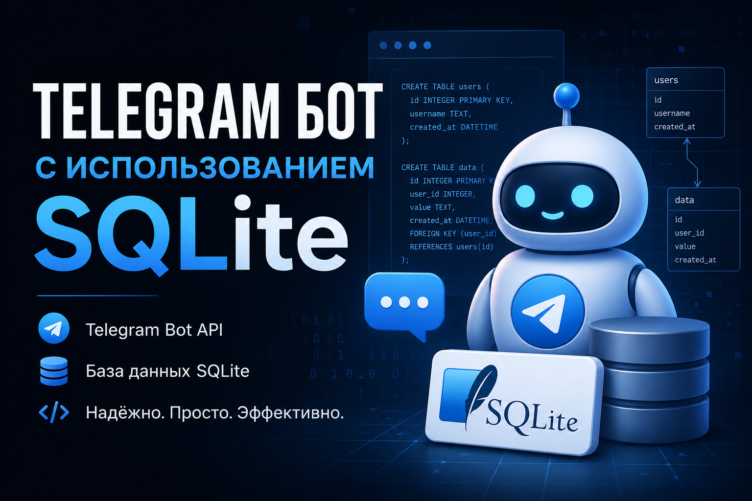 Телеграмм бот на Python, с использованием баз данных