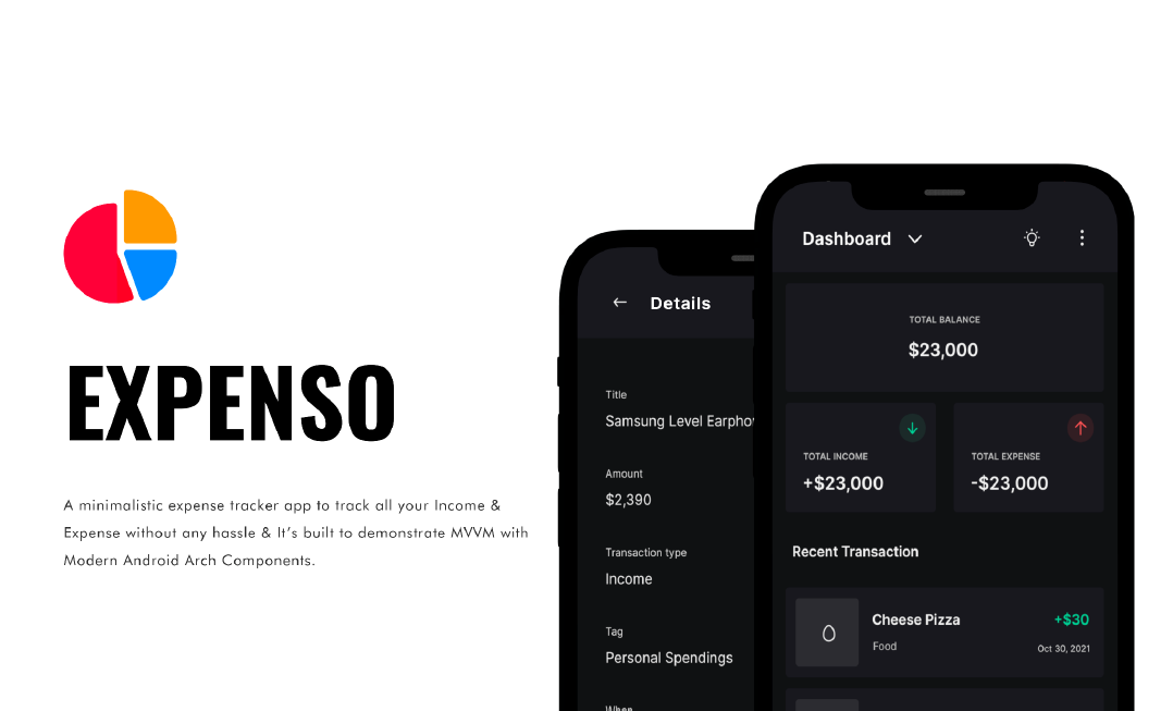 Expenso — Android-приложение для учета финансов с архитектурой MVVM
