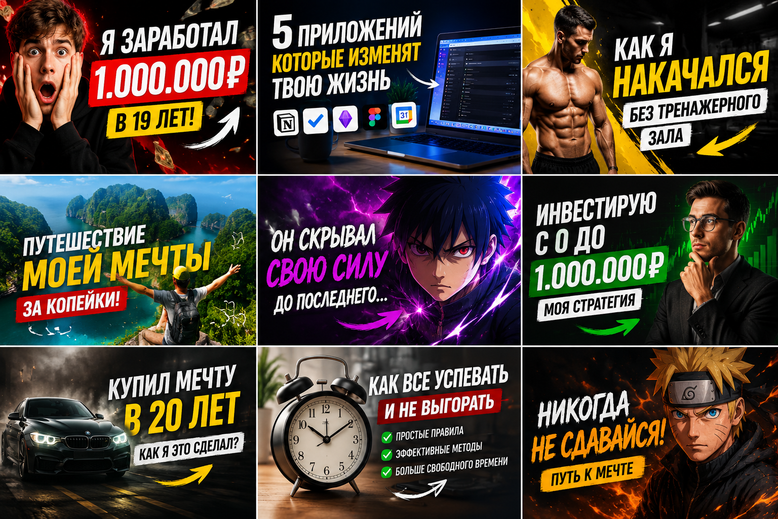 Создание кликабельных превью для YouTube-канала