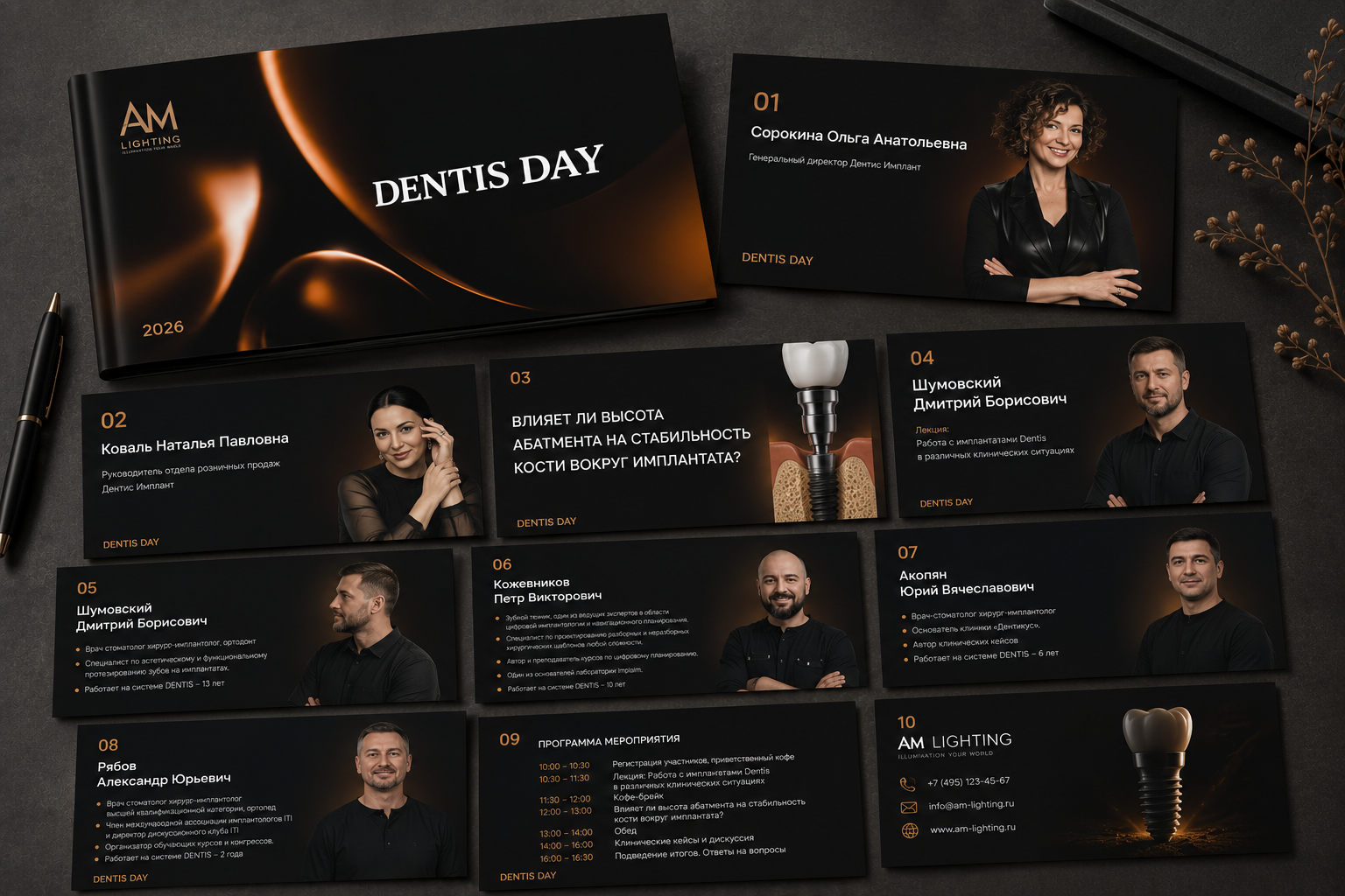 Разработка дизайн презентации для компании  DENTIS DAY
