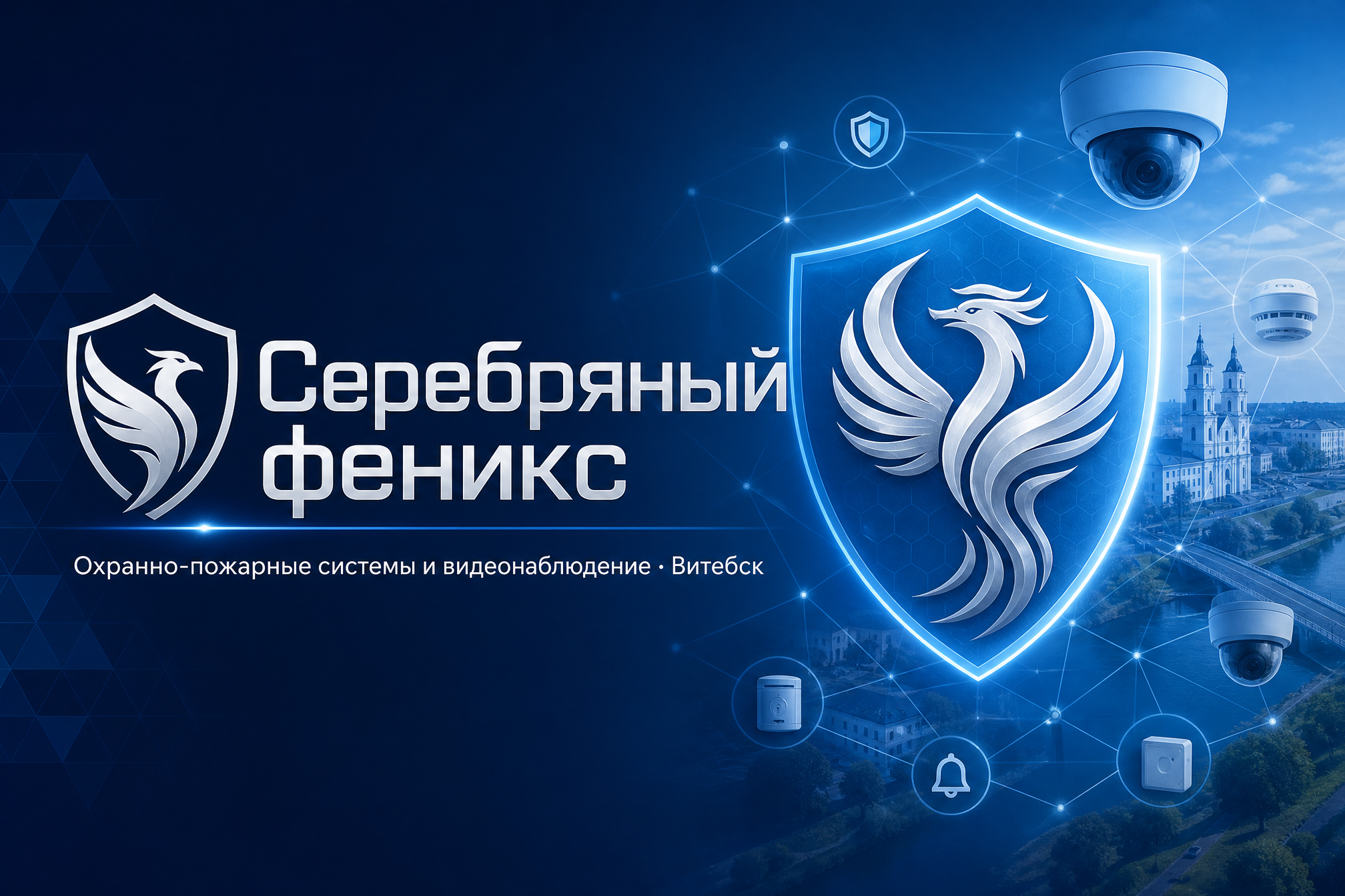 Сайт охранной компании с самописной CMS: заявки сразу в Telegram, владелец сам меняет фото, тексты и реквизиты — без программиста