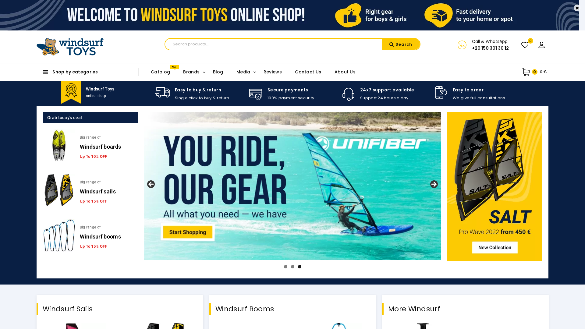Дизайн и разработка интернет-магазина WindsurfToys