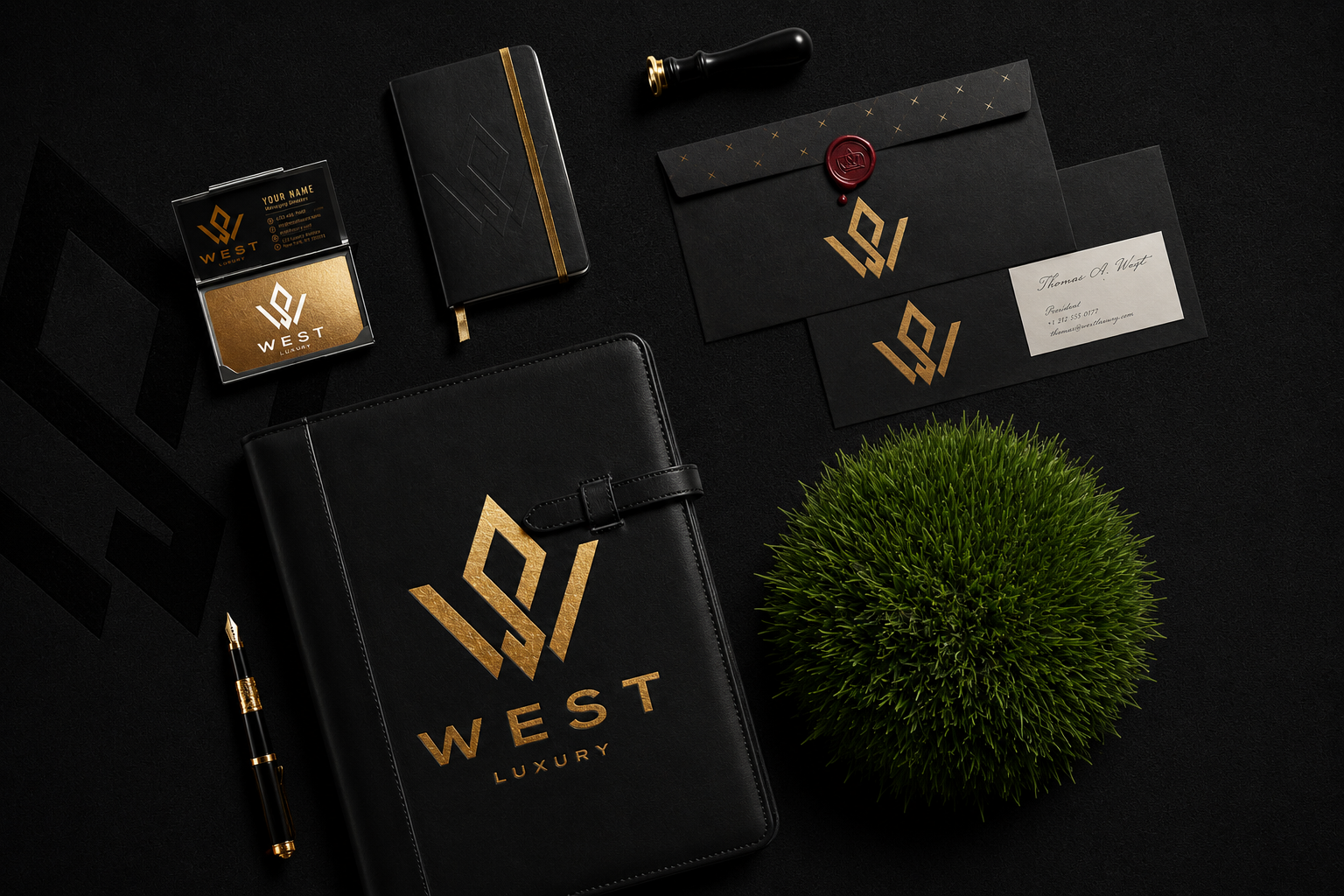 Дизайн фирменного стиля WEST Luxury