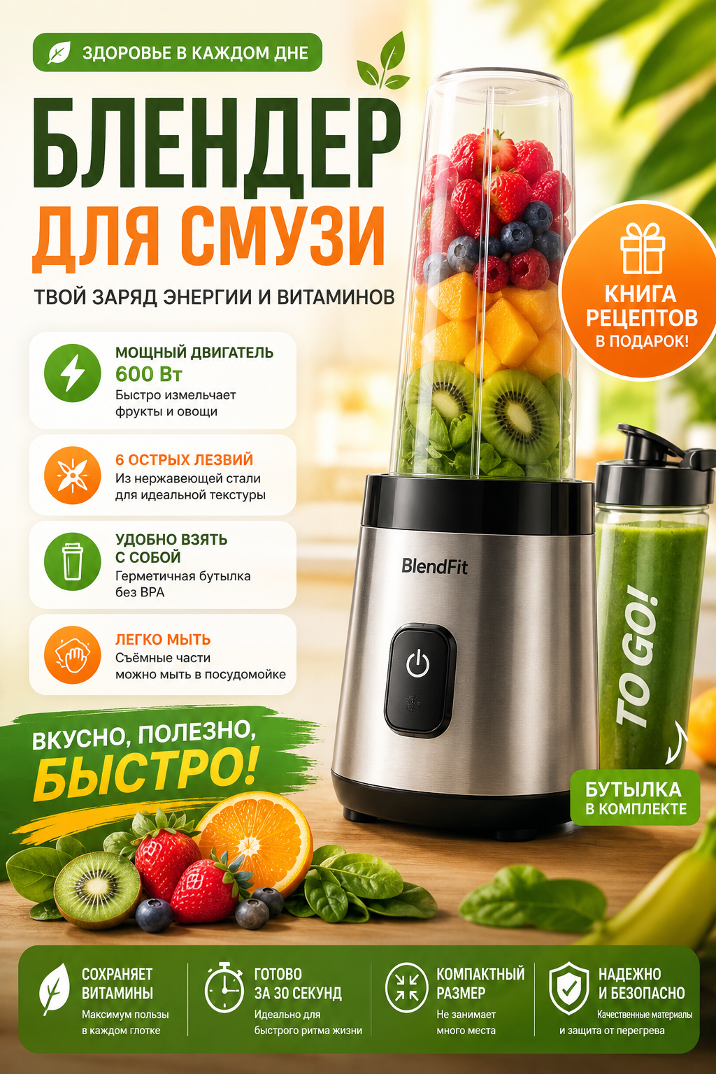 Разработка карточки товара для блендера