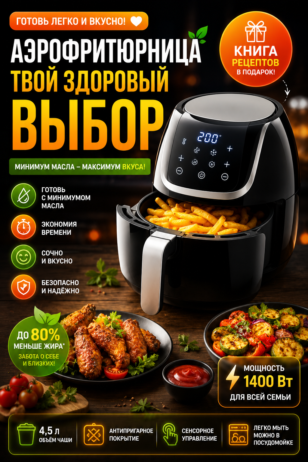 Разработка карточки товара для фритюра