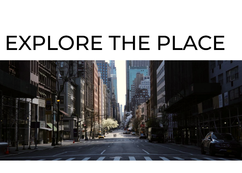 Дизайн концептуального веб-сайта «Explore the Place» для англоязычного рынка