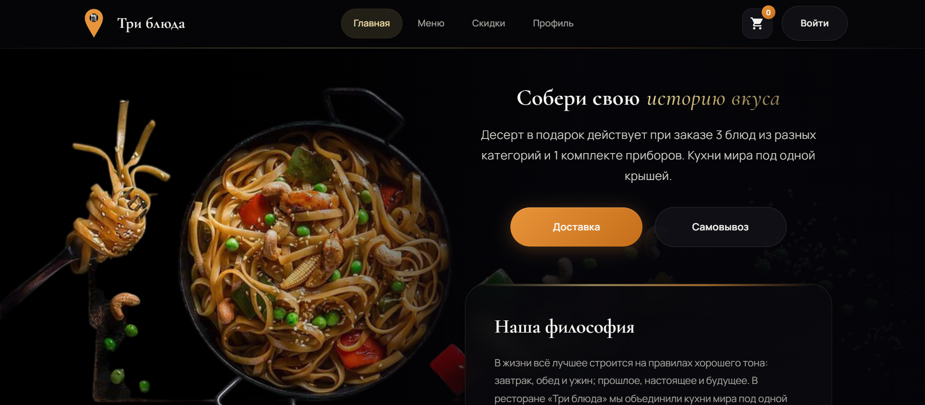 Веб-сервис для ресторана