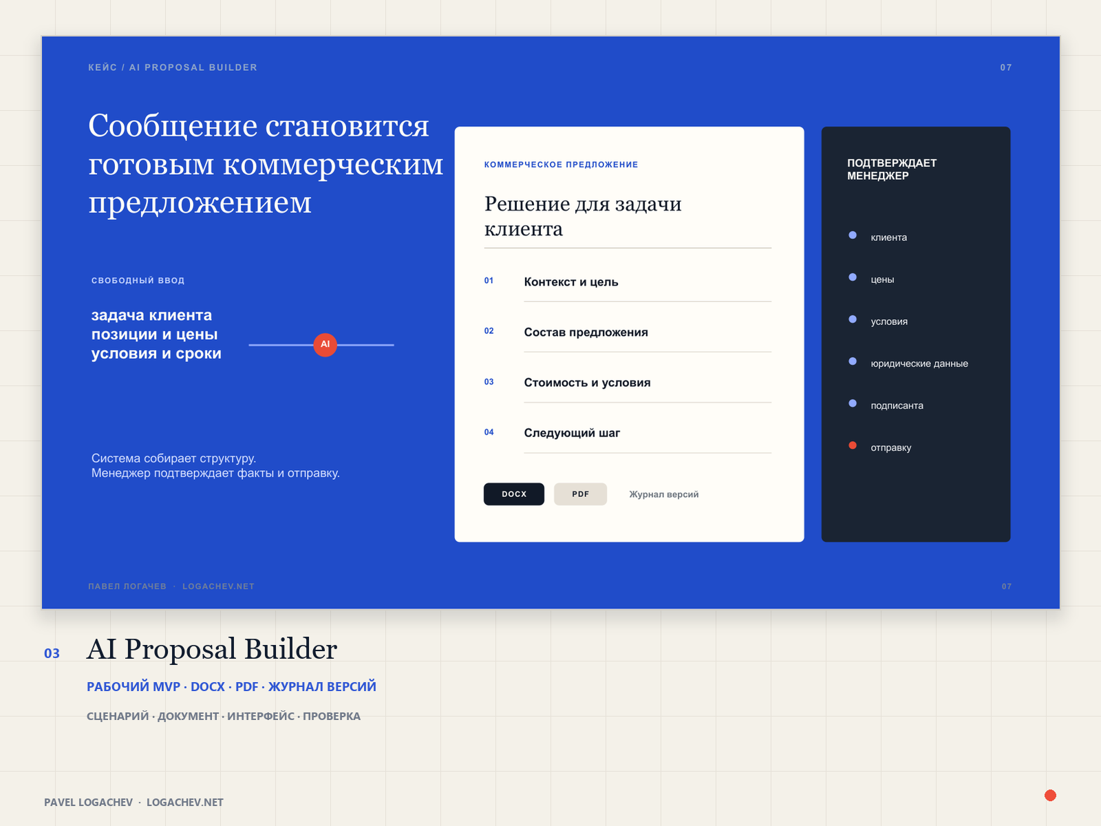 AI Proposal Builder — сборка предложений