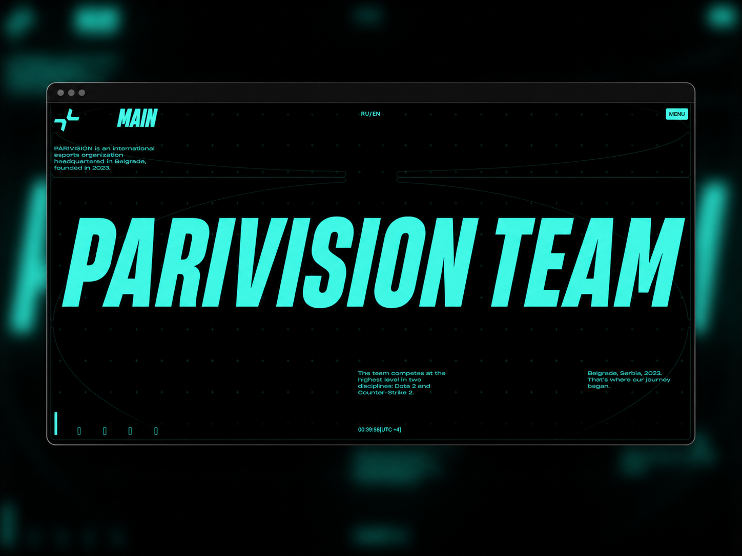Frontend-разработка официального сайта PARIVISION