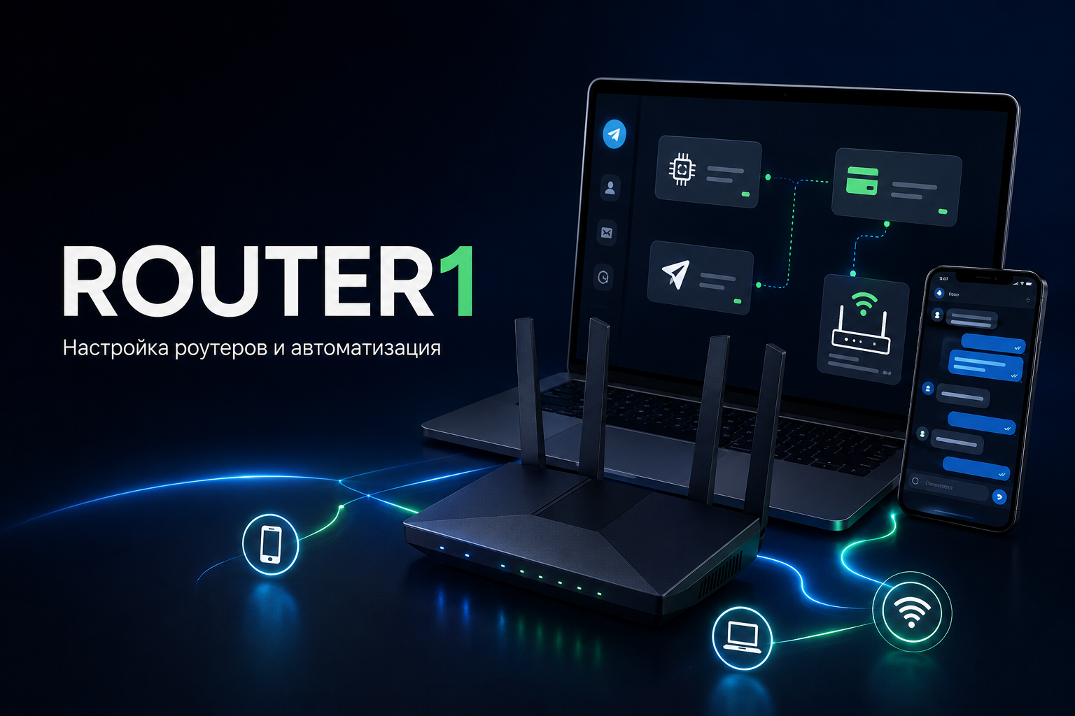 ROUTER1: подписной сервис настройки роутеров с Telegram-ботом и автоматизацией