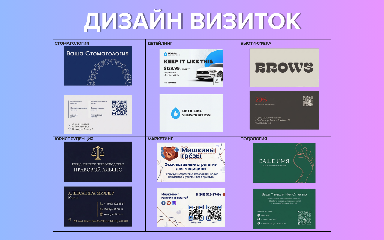 Дизайн визиток