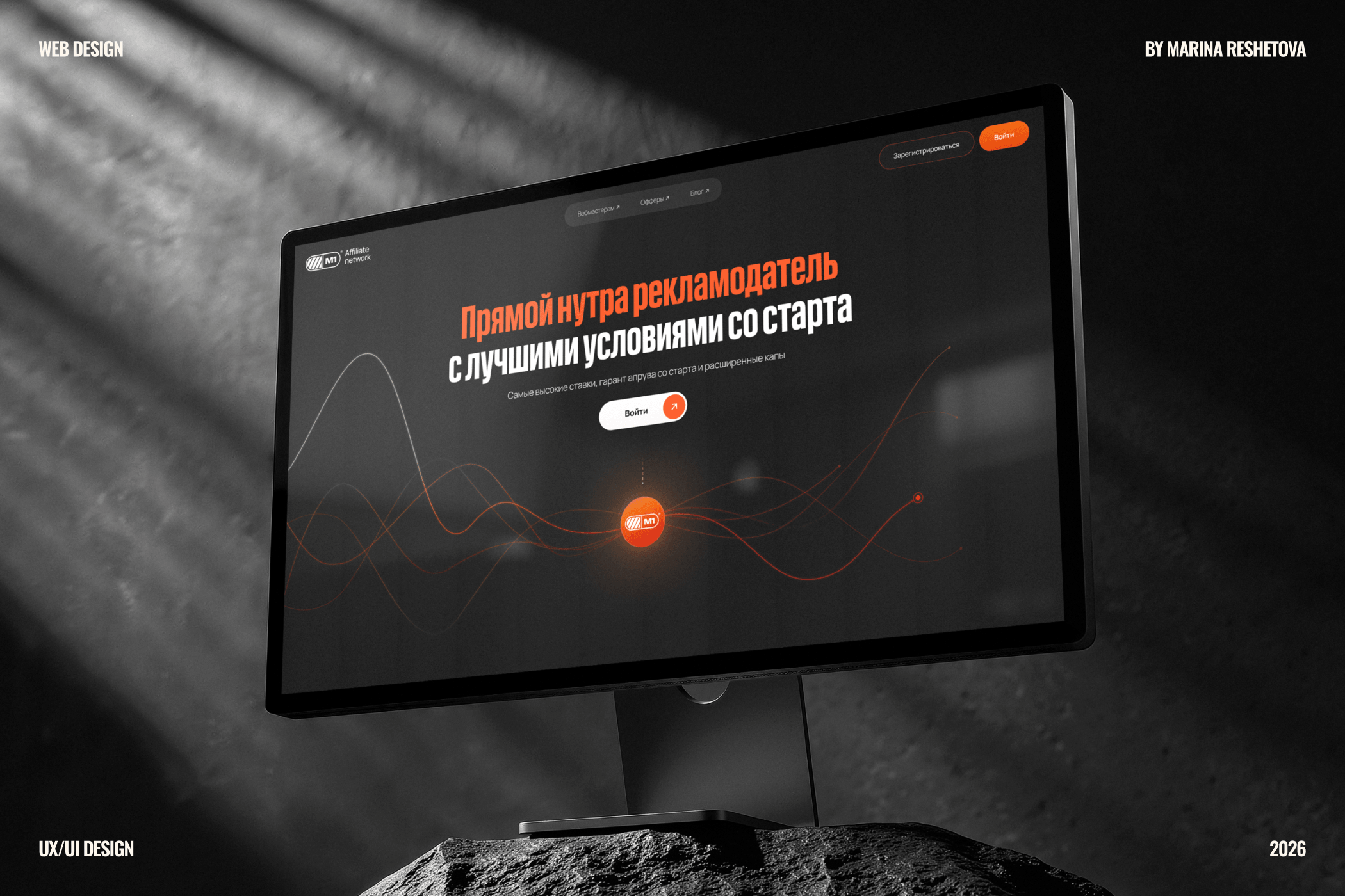 Дизайн многостраничного сайта для CPA-сети M1
