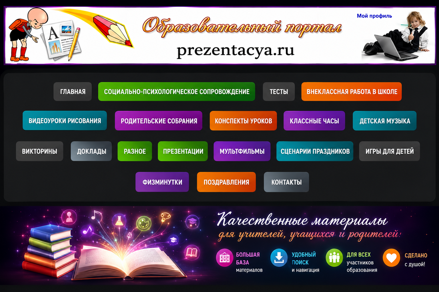 SEO-оптимизация, техническая верстка и чистка HTML-кода статей образовательного портала