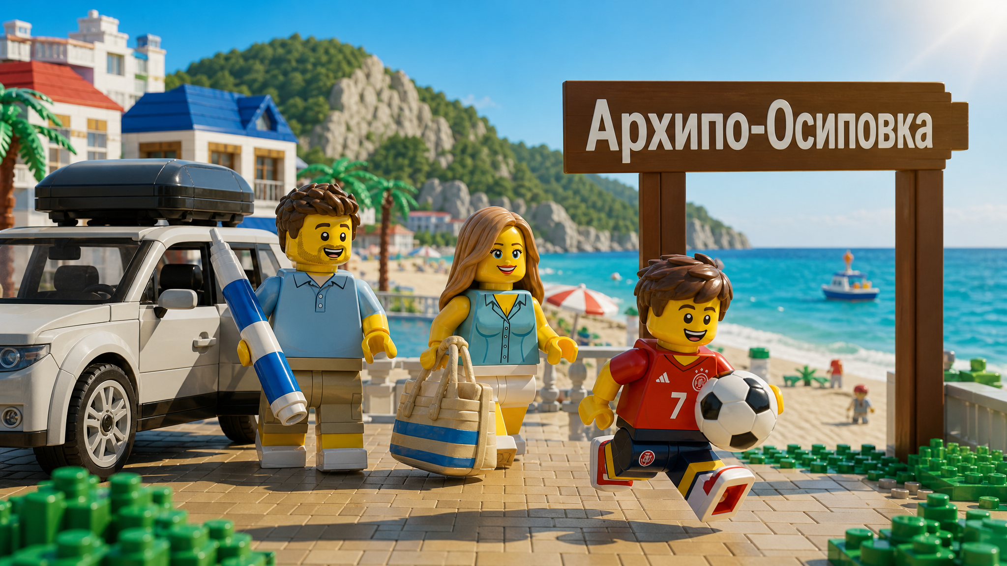 LEGO-мультфильм «Каникулы в Архипо-Осиповке» (60 сек, 3D)